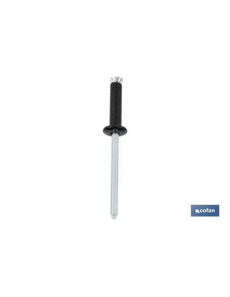 REMACHE DE FLOR NEGRO 4 X 20 MM