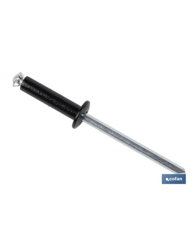 REMACHE DE FLOR NEGRO 4 X 20 MM