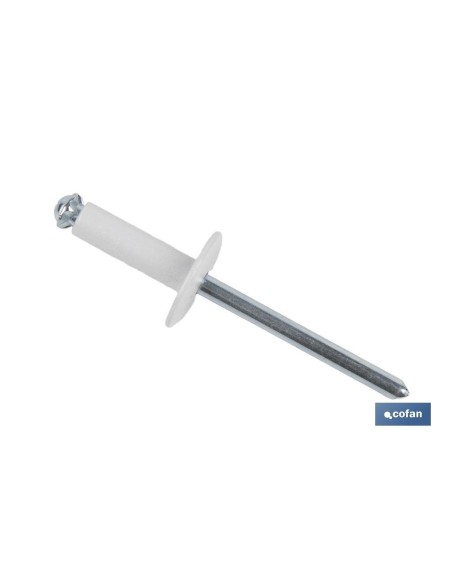 REMACHE FLOR ALA ANCHA BLANCO 4 X 16 MM