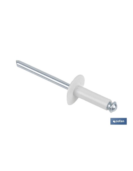 REMACHE FLOR ALA ANCHA BLANCO 4 X 16 MM