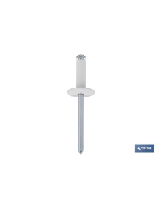 REMACHE FLOR CABEZA ANCHA BLANCO 4,8 X 16 MM
