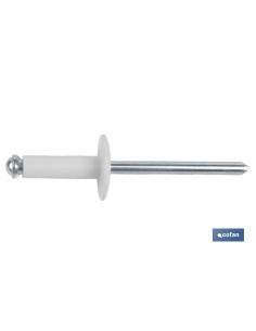REMACHE FLOR CABEZA ANCHA BLANCO 4,8 X 20 MM 2
