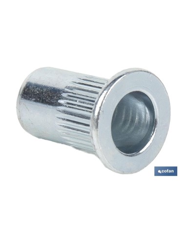 TUERCAS REMACHABLES RANURADAS ANCHAS ACERO M12