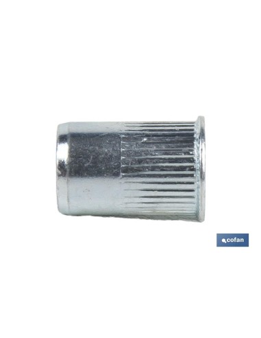 TUERCAS REMACHABLES RANURADAS CABEZA REDUCIDA ACERO M5