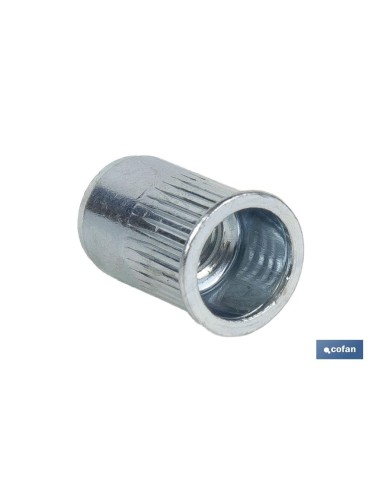 TUERCAS REMACHABLES RANURADAS CABEZA REDUCIDA ACERO M5