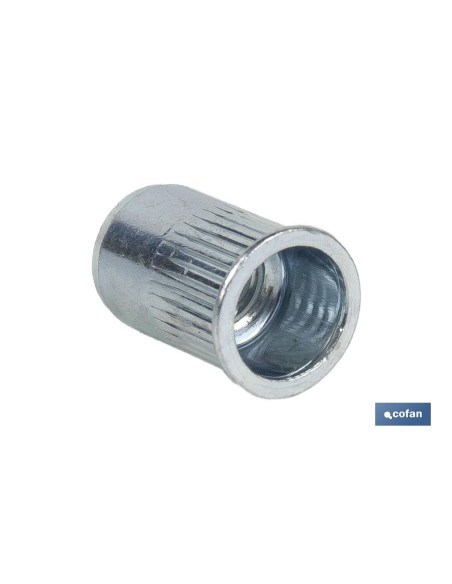 TUERCAS REMACHABLES RANURADAS CABEZA REDUCIDA ACERO M5