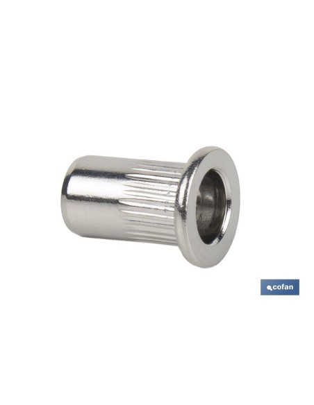 TUERCAS REMACHABLES RANURADAS ANCHAS INOX A-2 M3