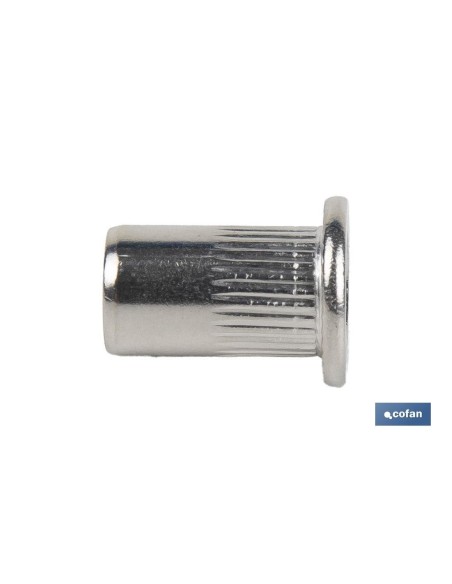TUERCAS REMACHABLES RANURADAS ANCHAS INOX A-2 M4