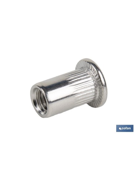 TUERCAS REMACHABLES RANURADAS ANCHAS INOX A-2 M10
