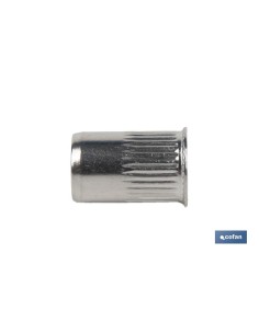 TUERCAS REMACHABLES RANURADAS CABEZA REDUCIDA INOX A-2 M3 2