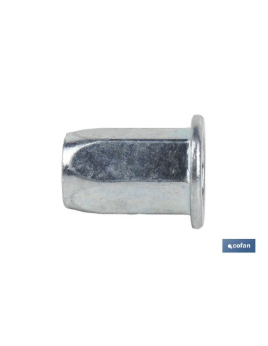 TUERCAS REMACHABLES HEXAGONAL ANCHAS ACERO M8
