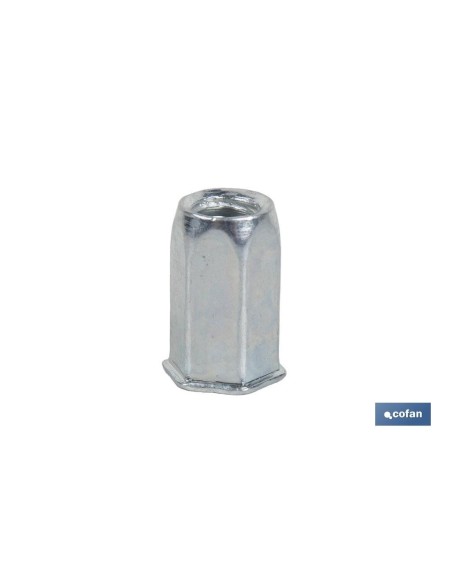 TUERCAS REMACHABLES HEXAGONAL CABEZA REDUCIDA ACERO M5