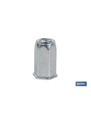 TUERCAS REMACHABLES HEXAGONAL CABEZA REDUCIDA ACERO M8