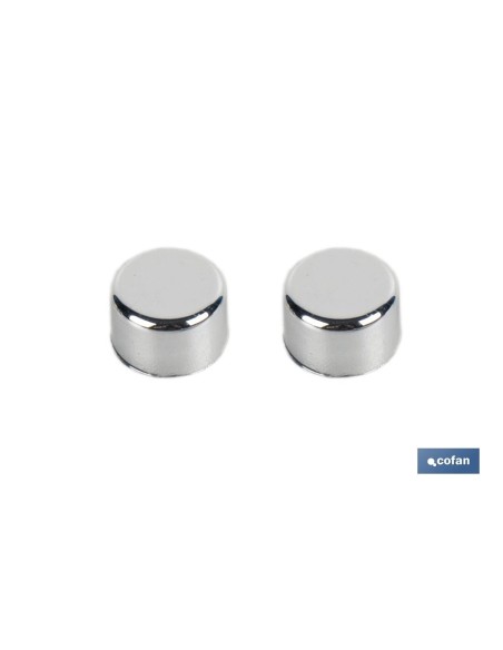 SET DE 2 PCS. PARA SANITARIO WC TACO LARGO 6 X 80 MM INOX.