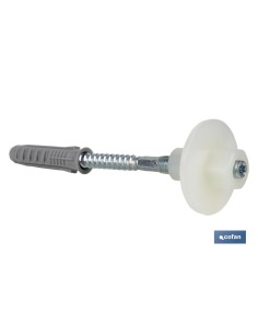 SET DE 2 PCS. PARA LAVABO 10 X 120 MM TUERCA DE NYLON 2