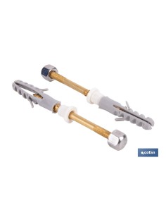 SET 2 PCS PARA SANITARIO WC 5 X 80 LATÓN