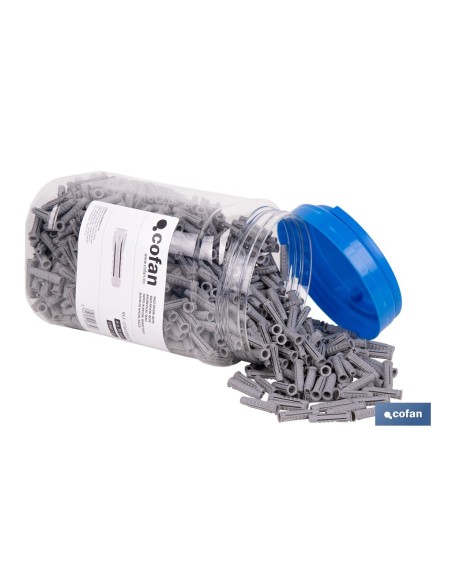 TACO NYLON PA-6 M-6X30 BOTE DE 1.000 UDS.
