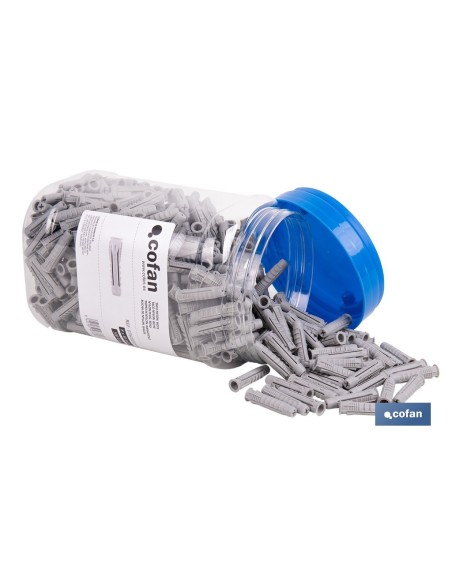 TACO NYLON PA-6 M-8X40 BOTE DE 500 UDS.