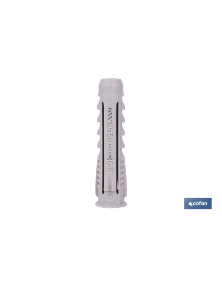 TACO NYLON PA-6 M-10X50 BOTE DE 300 UDS.