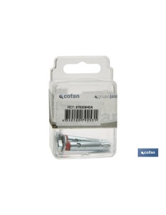 BLÍSTER DE 2 UDS. TACO DE METAL HEXAGONAL 6/8X60 VENTA UNITARIA 2