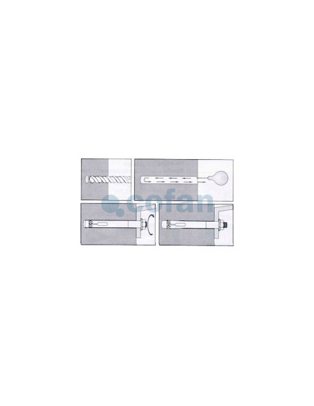 ANCLAJE METALICO C/ARGOLLA 10/12X70 Venta unitaria