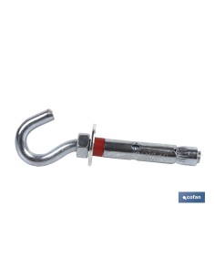 ANCLAJE METALICO C/GANCHO 10/12X70