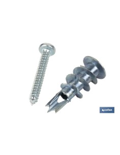 TACO ZAMAK 13X32 PARA PLACAS C/TORNILLO 4,2X32 Venta unitaria