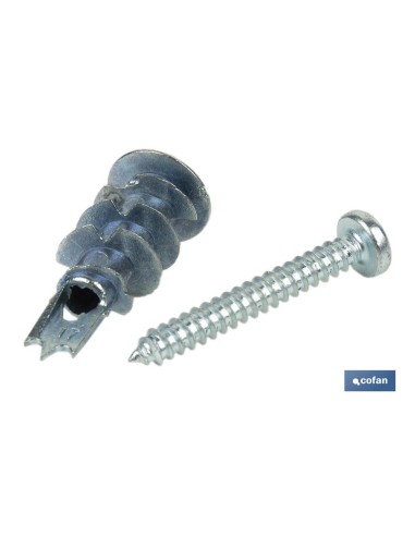 TACO ZAMAK 13X32 PARA PLACAS C/TORNILLO 4,2X32 Venta unitaria