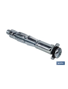 ANCLAJE METÁLICO PARA MATERIALES HUECOS MÁX. 25 MM TORNILLO M6 X 46 MM Ø12 MM 2