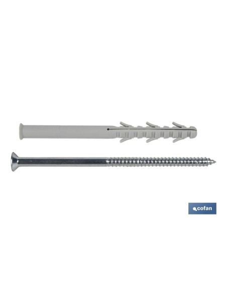 TACO LARGO DE GOLPE CON TORNILLO TORX Ø10 X 160 MM