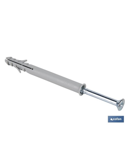 TACO LARGO DE GOLPE CON TORNILLO POZIDRIVE Ø10 X 135 MM