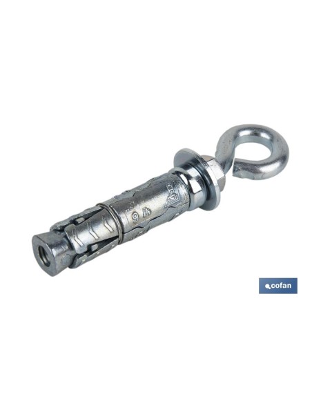 ANCLAJE ZAMAK HPM M6 X 45 CON ARGOLLA Venta unitaria