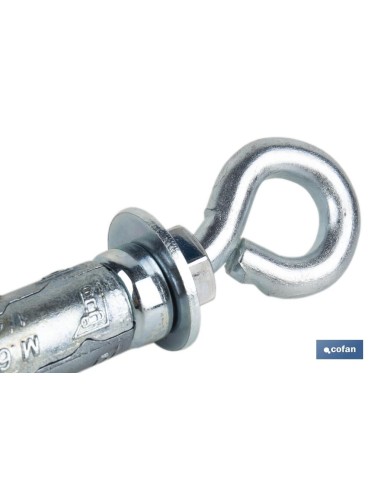 ANCLAJE ZAMAK HPM M8 X 50 CON ARGOLLA Venta unitaria