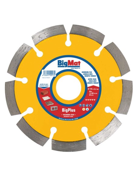 DISCO C/S 115 LASER BIGPLUS G.OBRAS PROF. 10mm