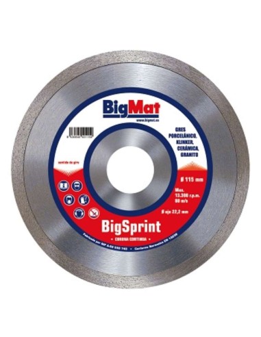 DISCO C/S 115 BIGSPRINT TURBO PORCELANICO 22.2