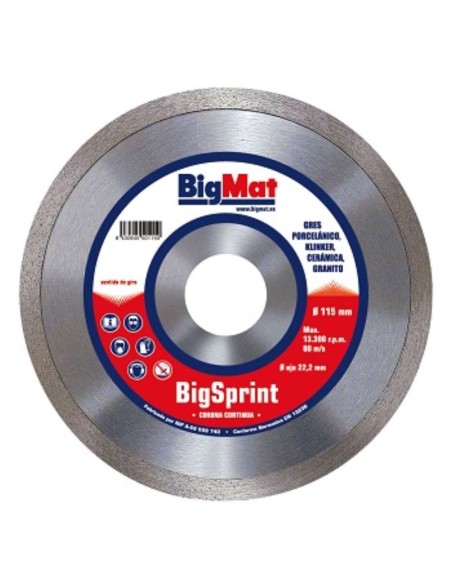 DISCO C/S 115 BIGSPRINT TURBO PORCELANICO 22.2
