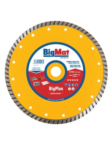 DISCO C/S 230 TURBO BIGPLUS G.OBRAS PROF. 10mm