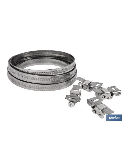 ABRAZADERA CONTINUA INOX PARA CORTAR EN 3 MTS (9 MM)