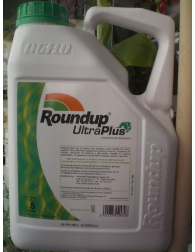 HERBICIDA ROUNDUP PLUS(PRECIO LT) BOTE 5 LITROS