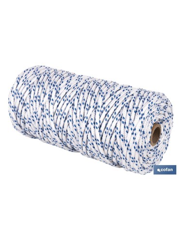 CUERDA TRENZADA POLI 6MM 100 MTS