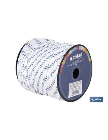 CUERDA TRENZADA POLI 8MM 50 MTS