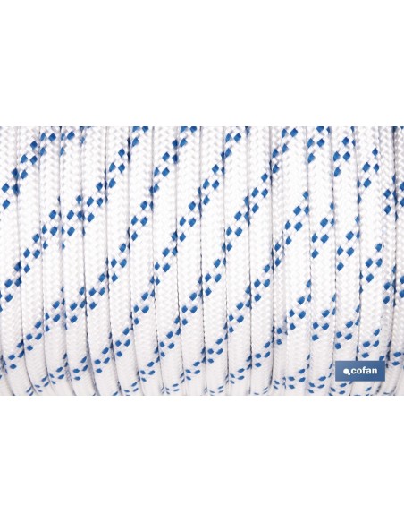 CUERDA TRENZADA POLI 8MM 50 MTS