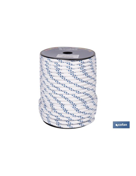 CUERDA TRENZADA POLI 10MM 50 MTS