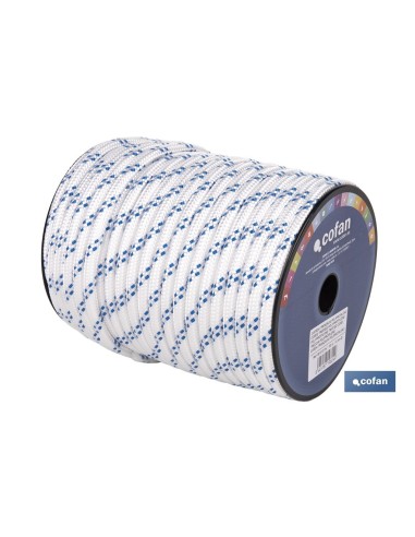 CUERDA TRENZADA POLI 10MM 50 MTS