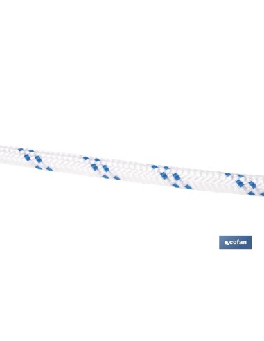 CUERDA TRENZADA POLI 10MM 50 MTS