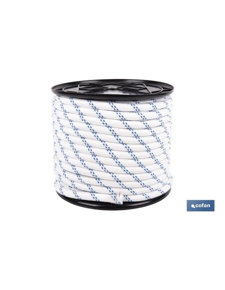 CUERDA TRENZADA POLI 12MM 50 MTS