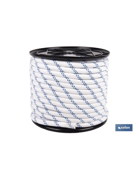 CUERDA TRENZADA POLI 14MM 50 MTS