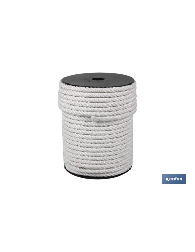 CARRETE CUERDA NYLON MATE 4/C 8 MM 200 MTS BCO