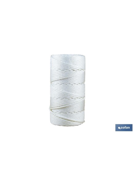 CUERDA TRENZADA DE POLIESTER 5 MM 200 MTS BCO