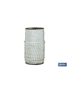 CARRETE CUERDA ESP. ARRANQUE 4 MM 100 MTS BCO